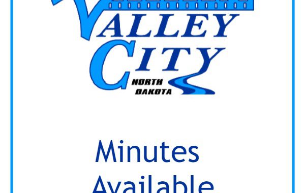Minutes Available text with City of Valley City Logo above